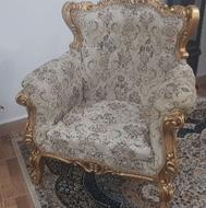 مبل سلطنتی 9 نفره همراه میز ناهار خوری 8 نفره