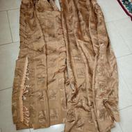 دو عدد پرده مخصوص پنجره بزرگ در حد نو پارچه ترک