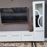 میز تلویزیون ام دی اف سفید