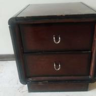 کمد و کشو دو طبقه چوبی سالم