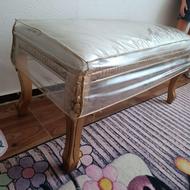 پاف چوب و پارچه