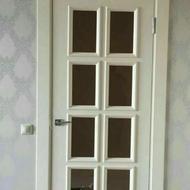 درب ضدسرقت شیشه خور درب چوبی کلاسیک