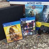 پلی استیشن 4 تک دسته تمیز و سالم با کیف و بازی