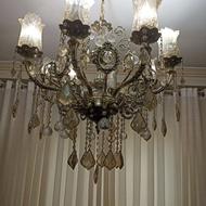 سه عدد لوستر با سه عدد دیوار کوب