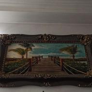 تابلو فرش 1200شانه طرح دریا