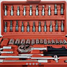 جعبه آچار بکس حرفه ای و کوچک از جنس کروم