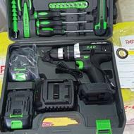 دریل شارژی پی ای پی دو باطری 21ولت