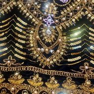 پارچه مخمل پولک دوزی