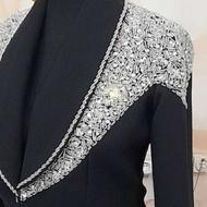 کار در منزل منجوق دوزی روی لباس