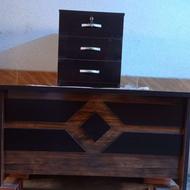 میز اداری با کشوی سه طبقه متحرک