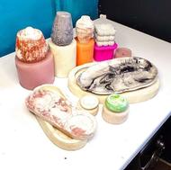 قالب سنگ مصنوعی و رزین و شمع سازی