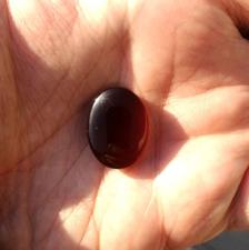 عقیق اصل معدنی انگشتری آویزی