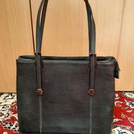 کیف چرم طبیعی سیاه زنانه