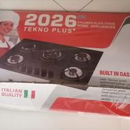 گاز رومیزی توکار، 5 شعله مدل تکنو پلاس 2026