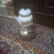 کتری و قوری لعابدار تمیز و صحیح و سالم