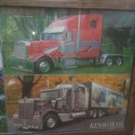 عکس اسکانیاهمراه باقاب جنس ام دی اف وشیشه درابعاد 108 در 77