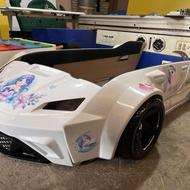 تخت خواب ماشینی دخترانه مدل تکشاخ برند دلونا