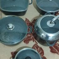 قابلمه. چدن مارک. دسینی آلمان 5. عدد از سایز. کوچک تا بزرگ