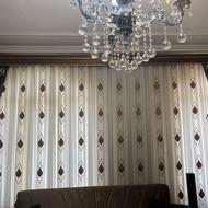 پرده سلطنتی با کنارپرده و کتیبه