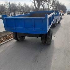 تانکر و تریلی پشت تراکتوری