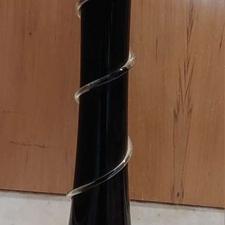 دو عدد گلدان بزرگ شیشه ای