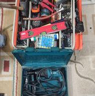 دریل سه کاره و جعبه ابزار