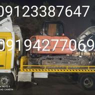 جابجایی مینی بیل و بابکت