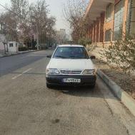 پراید سواری صندوقدار بنزینی بی رنگ شاسی عقب و جلو سالم