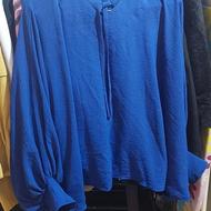 شومیز مجلسی آبی رنگ باجنس ابروبادی