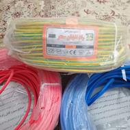 مقداری کابل سیم برق نمره 10 راد افشان و نمره 6 رسانا متری