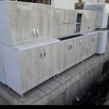 کابینت فلزی درب چوبی