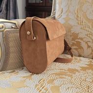 کیف چرم حریر رنگ شتری