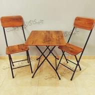 میز و صندلی تاشو چوبی(فست فود/کافه/تحریر)ارسال رایگان در رشت