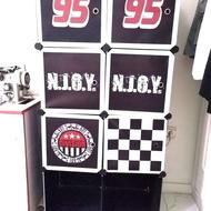 کمد شلف طبقه فلزی و نظم دهنده پسرانه 4 طبقه