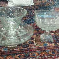 3 عدد میوه خوری کریستال در حدنو