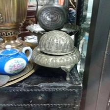 خاویار خوری برنجی قدیمی