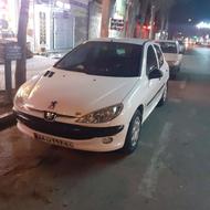 پژو 206 تیپ 3 مدل 90 سفید. تمیز