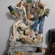 آب نما پلی استر برقی همراه پمپ آب و روشنایی لامپ سایز لوستری