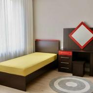 تخت با تشک و میزآرایش و میز مطالعه