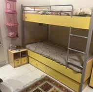 تخت خواب دو طبقه ی ترک