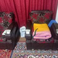 یک دست مبل هفت نفره ی چرمی