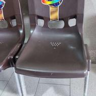 10 عدد صندلی پلاستیکی پایه فلزی نو