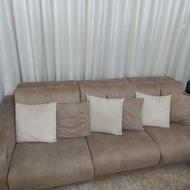 مبلمان راحتی هفت نفره تمام پارچه