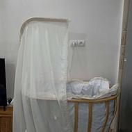 تمام لوازم تخت نوزادی تا سه سال قابل استفاده چوب تخت راشه