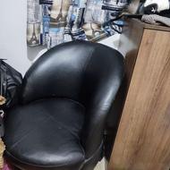 صندلی تکی چرم چرخشی