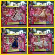 باربی مفصلی کفش و لباس زیاد