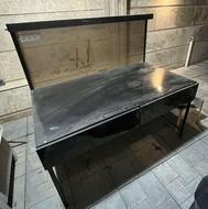 میز کار ال ای دار با دو کشو