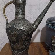 آفتابه مسی قدیمی غرق قلم