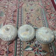 سه عدد قندان و2عدد جا شمعی