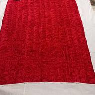 لحاف مخمل دونفره مناسب جهیزیه باروکش سفید